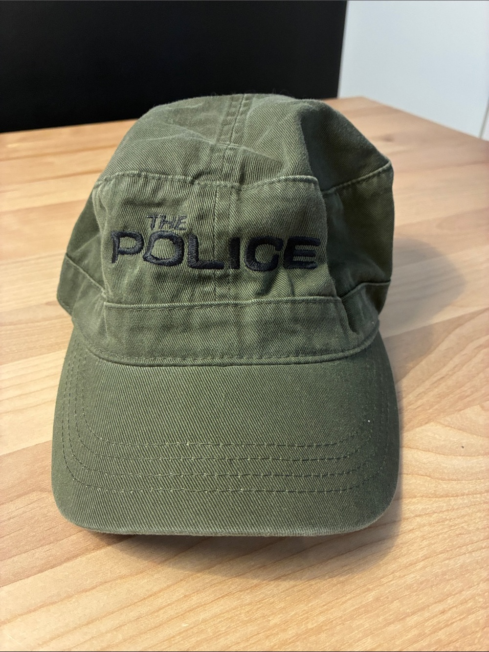 The Police Rock Band Olive Green Military-Style Cap 🧢 Reunion Tour 2007-2008